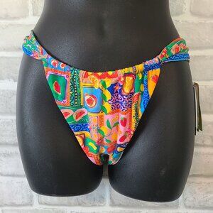 Bydee Cyprus Frutta Tropical Bikini Bottom Swim NEW Beach High Hip Large $80
